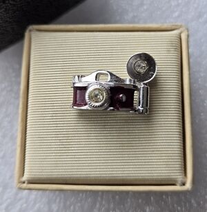 Vintage Camera Tie Tack Pin